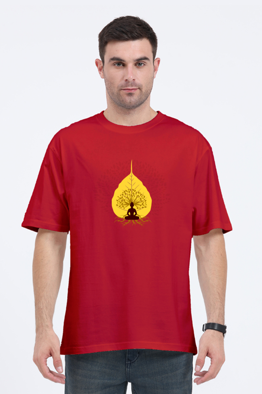 "What You Think, You Become" – Gautam Buddha Oversized T-Shirt - SanatanSoul