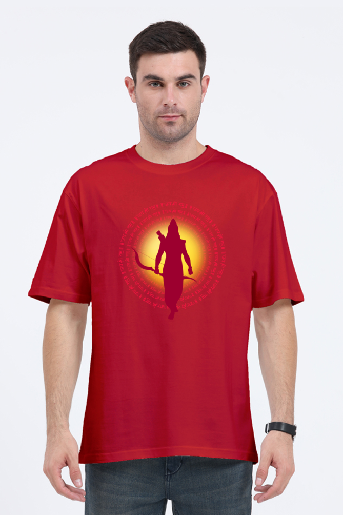 Jai Shree Ram – Men's Spiritual Graphic Oversized T-Shirt - SanatanSoul