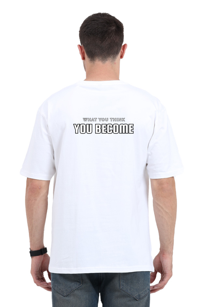 "What You Think, You Become" – Gautam Buddha Oversized T-Shirt - SanatanSoul