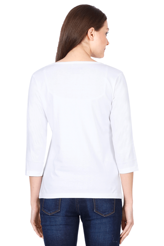 Mahadev Lotus Female Full Sleeve T-Shirt - SanatanSoul