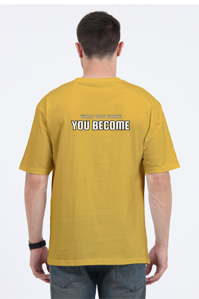 "What You Think, You Become" – Gautam Buddha Oversized T-Shirt - SanatanSoul