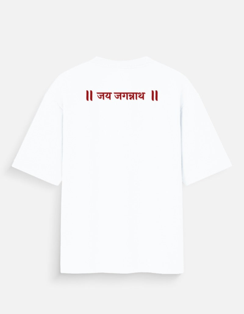 Jai Jagannath Oversized T-Shirt for men & women- Spiritual Sanatani Tee - SanatanSoul