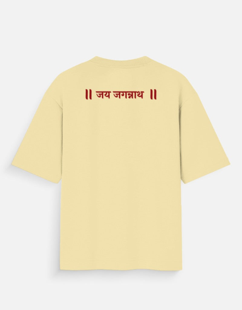 Jai Jagannath Oversized T-Shirt for men & women- Spiritual Sanatani Tee - SanatanSoul