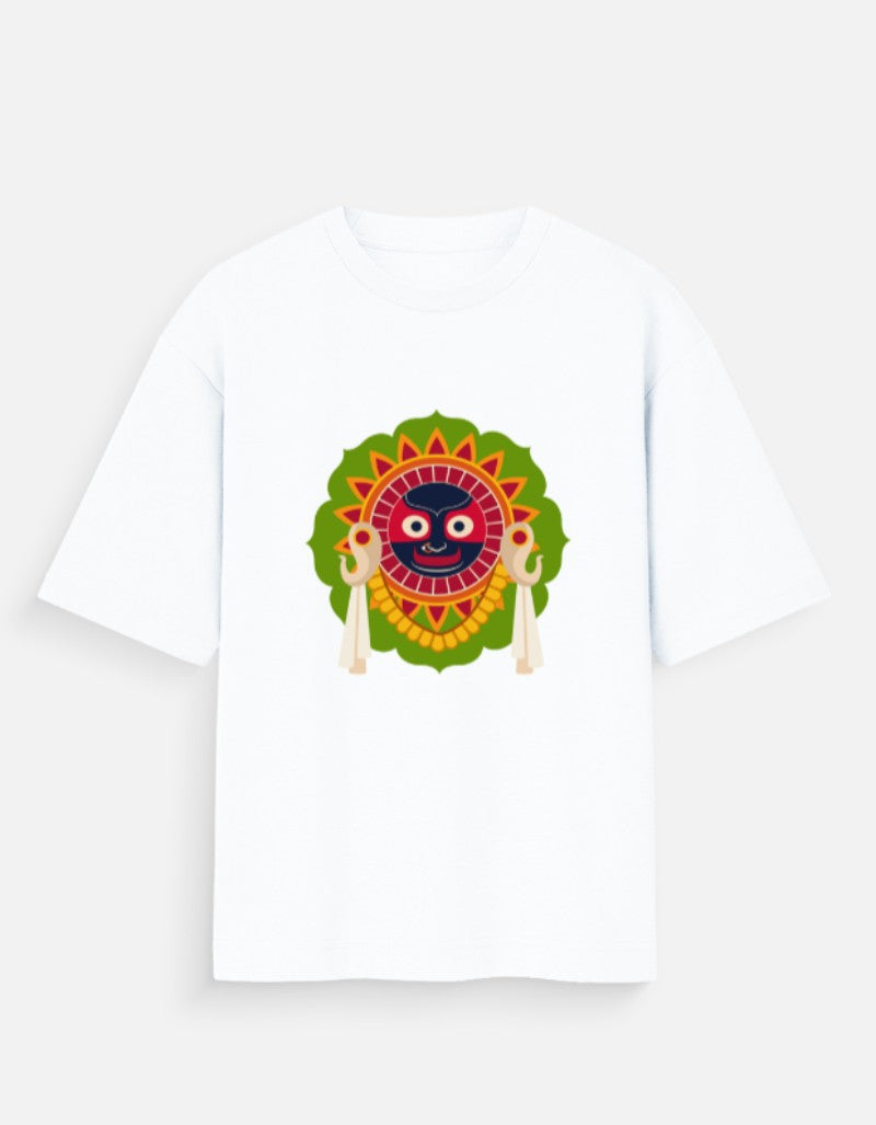 Jai Jagannath Oversized T-Shirt for men & women- Spiritual Sanatani Tee - SanatanSoul