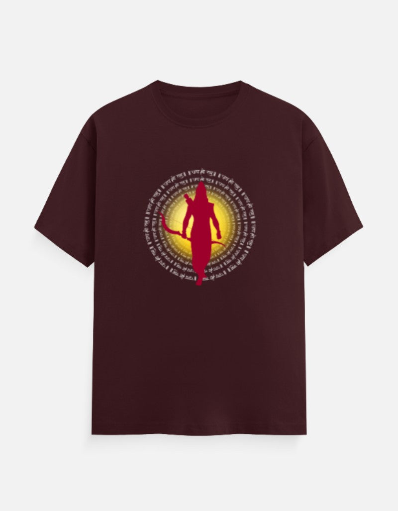 Jai Shree Ram round neck cotton T-Shirt — Sanatani Hindu Spiritual Tee for Men & Women - SanatanSoul