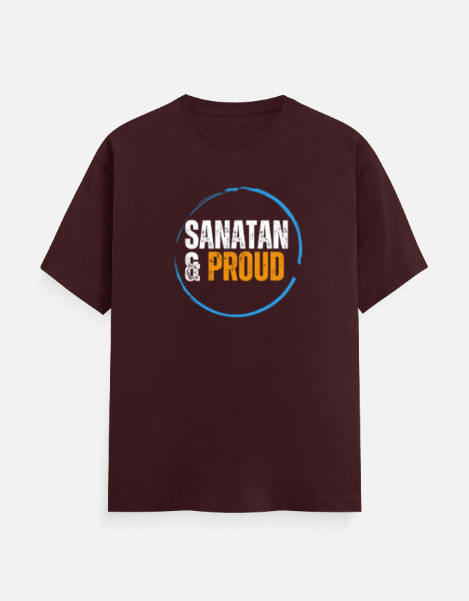Sanatan & Proud unisex cotton T-shirt - Hindu spiritual graphic tee for men and women - SanatanSoul
