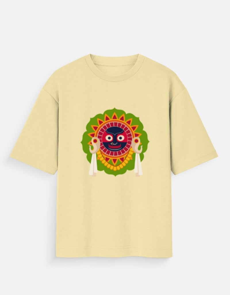 Jai Jagannath Oversized T-Shirt for men & women- Spiritual Sanatani Tee - SanatanSoul