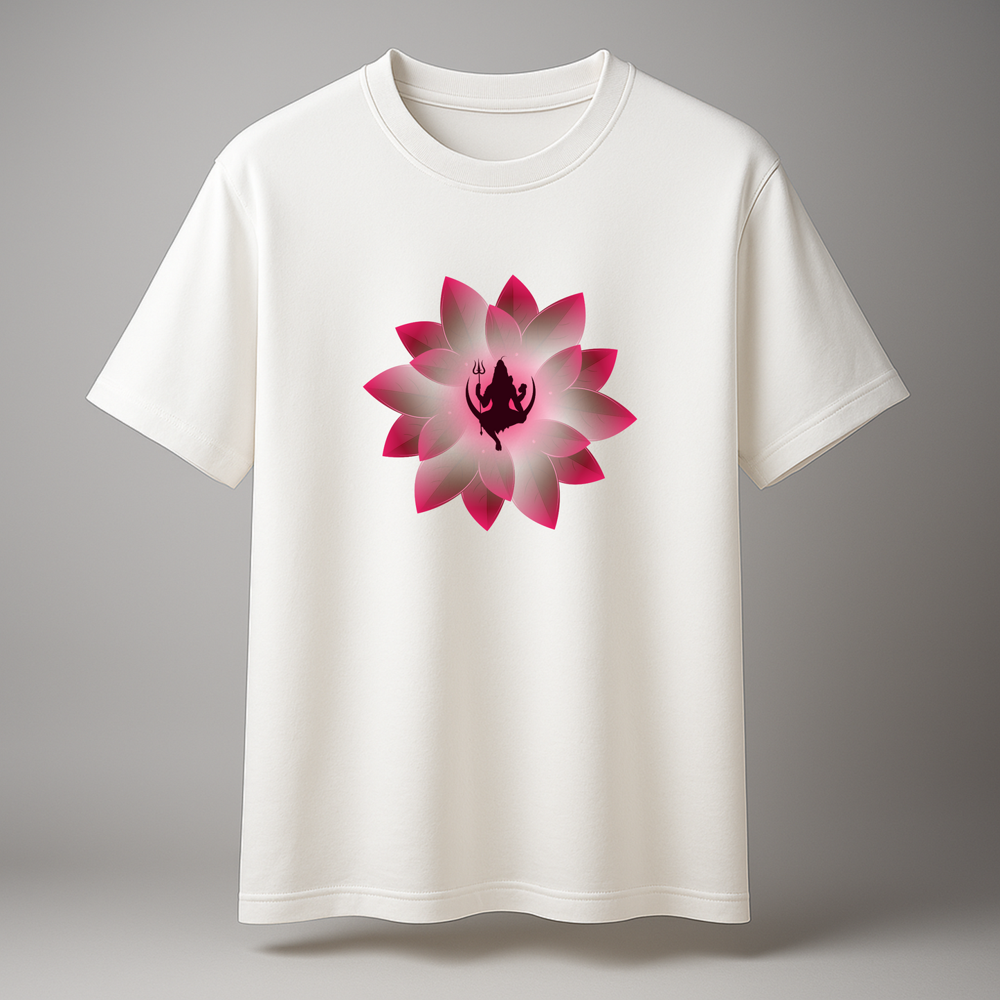 Mahadev Lotus Unisex Oversized T-Shirt - SanatanSoul