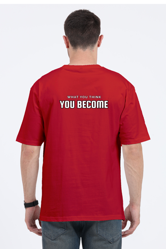 "What You Think, You Become" – Gautam Buddha Oversized T-Shirt - SanatanSoul