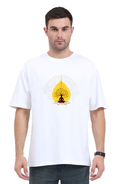 "What You Think, You Become" – Gautam Buddha Oversized T-Shirt - SanatanSoul
