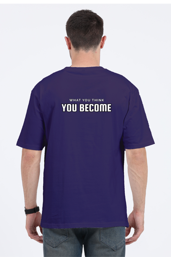 "What You Think, You Become" – Gautam Buddha Oversized T-Shirt - SanatanSoul
