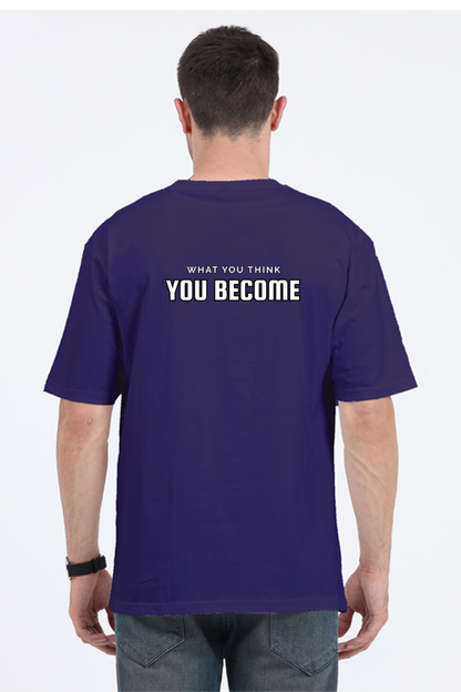 "What You Think, You Become" – Gautam Buddha Oversized T-Shirt - SanatanSoul