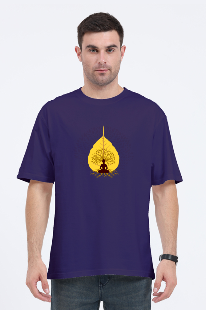 "What You Think, You Become" – Gautam Buddha Oversized T-Shirt - SanatanSoul