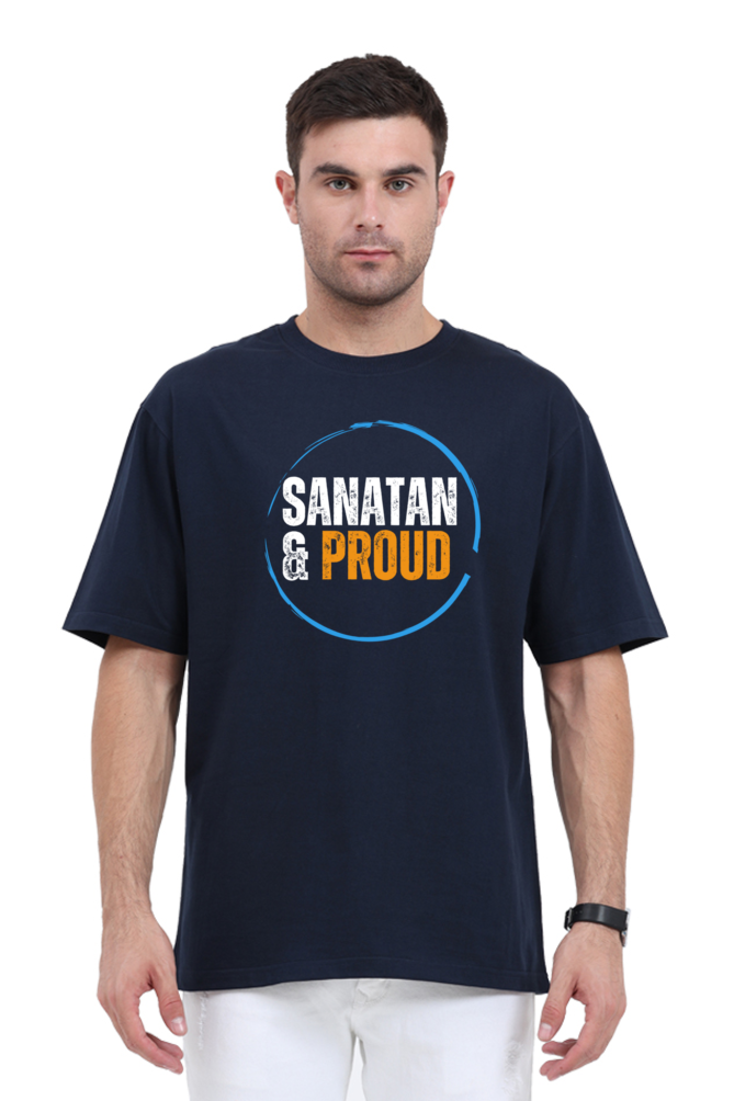 "Sanatan and Proud" – Graphic Unisex Oversized T-Shirt - SanatanSoul