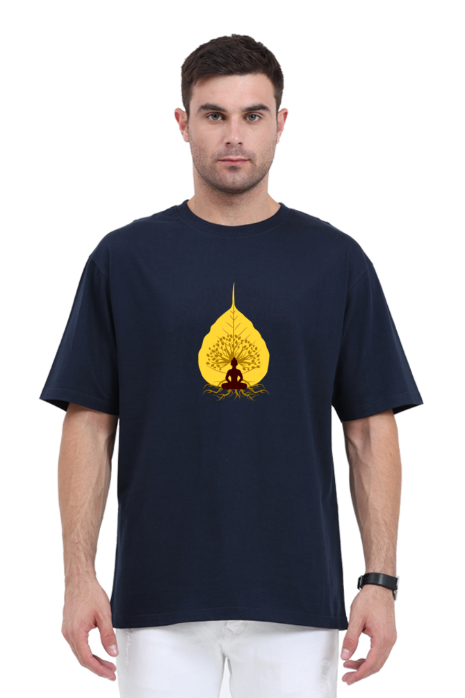 "What You Think, You Become" – Gautam Buddha Oversized T-Shirt - SanatanSoul