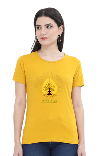 "What You Think, You Become" – Gautam Buddha T-Shirt - SanatanSoul