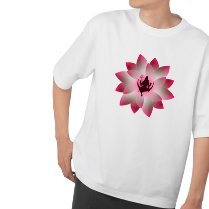 Mahadev Lotus Unisex Oversized T-Shirt - SanatanSoul