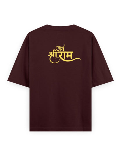 Jai Shree Ram Oversized T-Shirt — Premium Sanatani Hindu Spiritual Tee for Men & Women - SanatanSoul