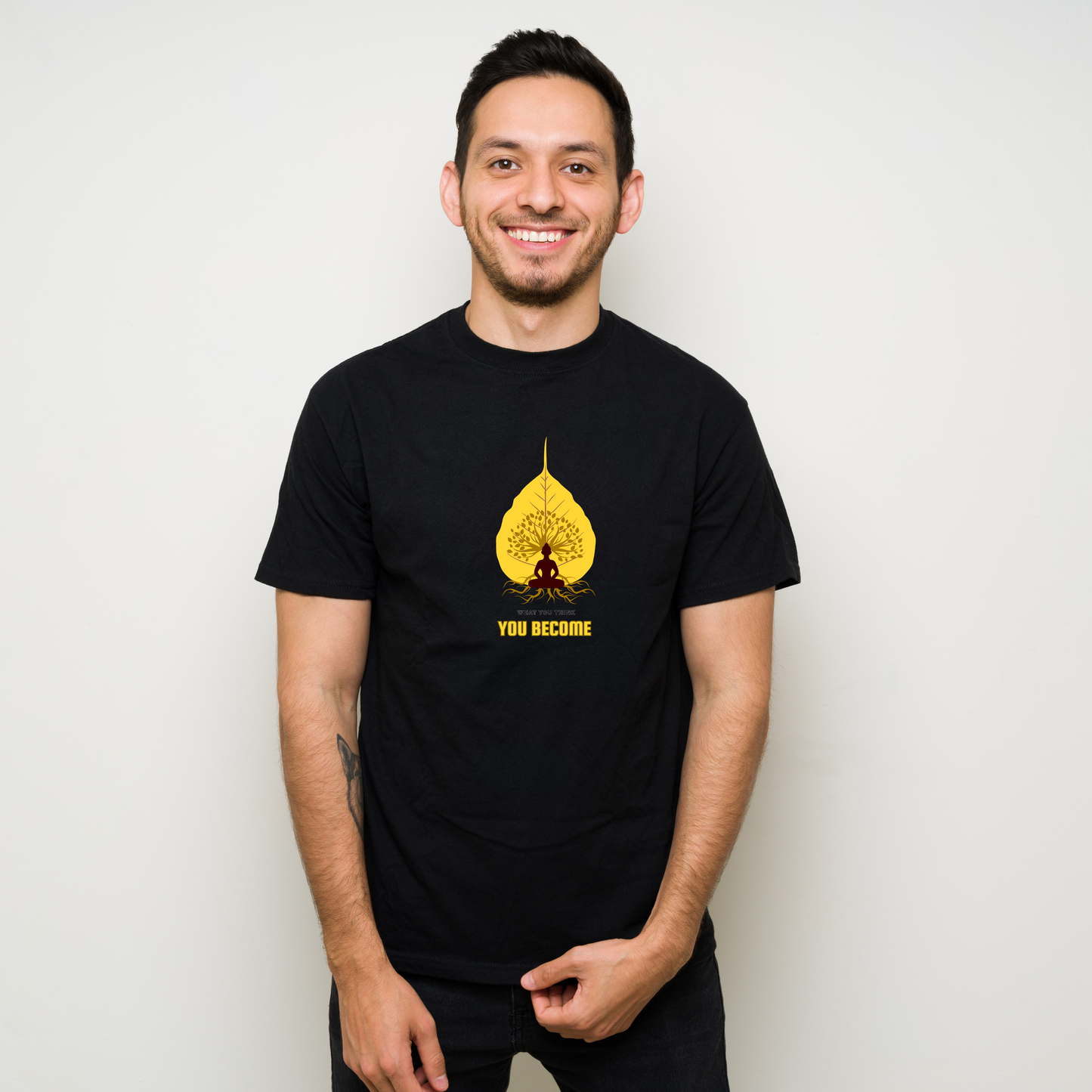 "What You Think, You Become" – Gautam Buddha T-Shirt - SanatanSoul