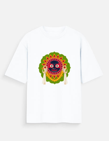Jai Jagannath Oversized T-Shirt for men & women- Spiritual Sanatani Tee - SanatanSoul