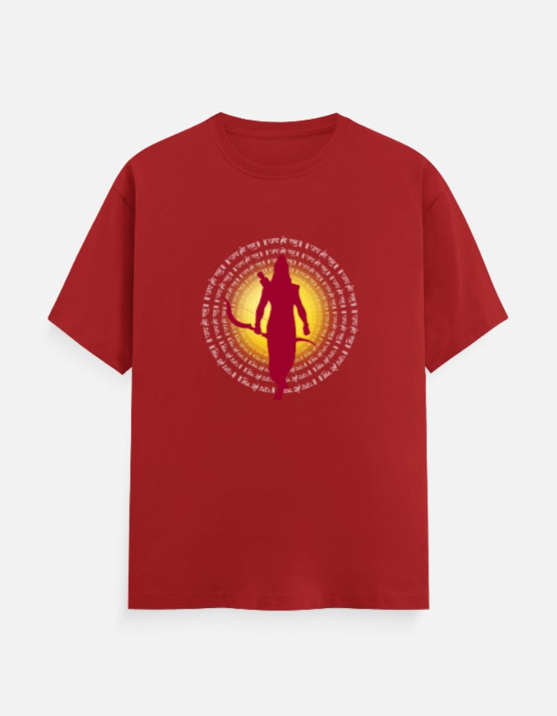 Jai Shree Ram round neck cotton T-Shirt — Sanatani Hindu Spiritual Tee for Men & Women - SanatanSoul