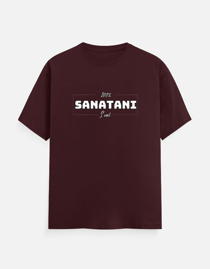 100% Sanatani classic Cotton T-shirt – Sanatan Dharma Hindu Spiritual Graphic Tee - SanatanSoul