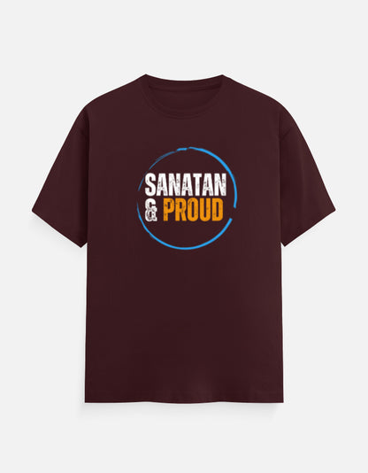 Sanatan & Proud unisex cotton T-shirt - Hindu spiritual graphic tee for men and women - SanatanSoul