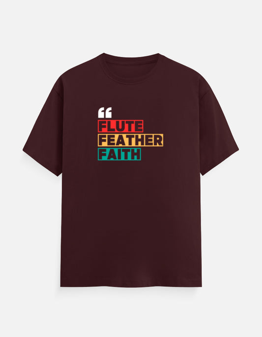 Krishna cotton T-shirt, spiritual sanatan graphic unisex tee - SanatanSoul
