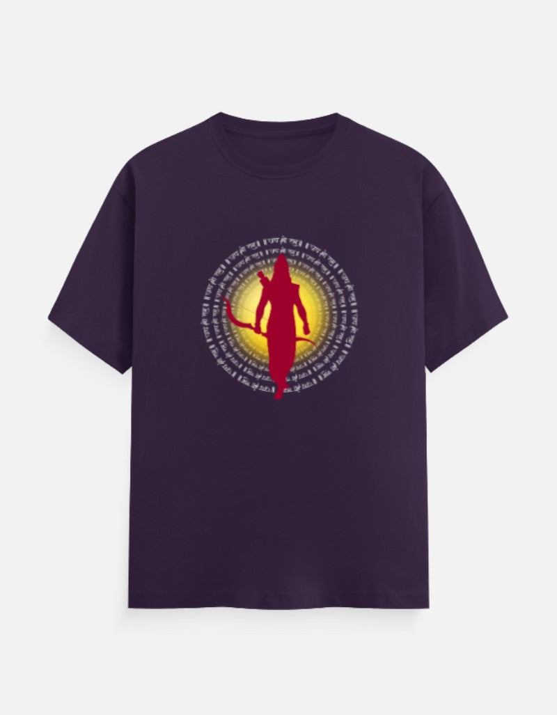 Jai Shree Ram round neck cotton T-Shirt — Sanatani Hindu Spiritual Tee for Men & Women - SanatanSoul