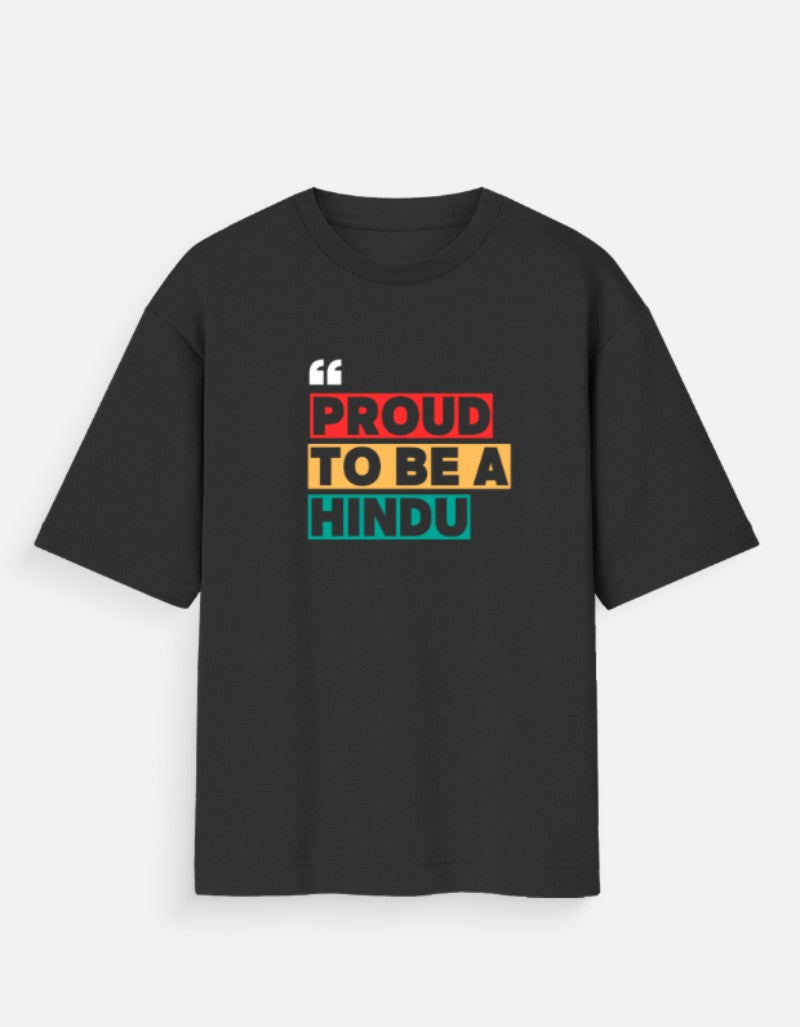 Proud to Be Hindu T-Shirt — Sanatani Spiritual Oversized Premium Tee for Men & Women - SanatanSoul