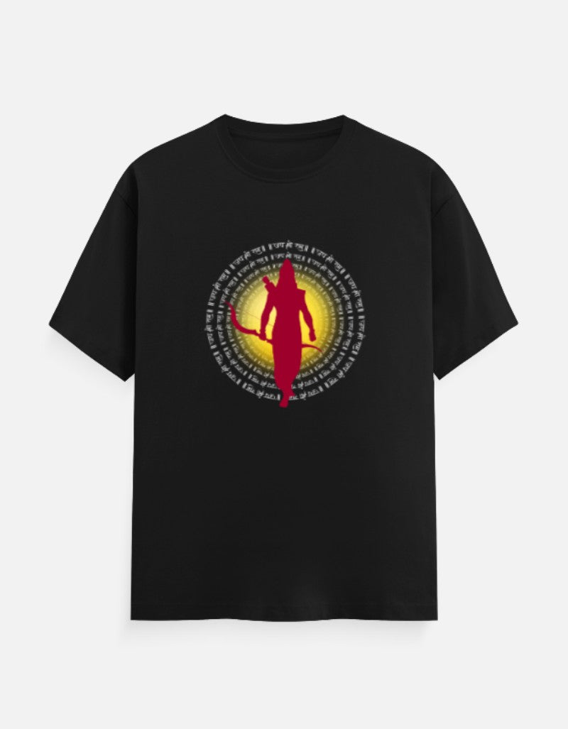 Jai Shree Ram round neck cotton T-Shirt — Sanatani Hindu Spiritual Tee for Men & Women - SanatanSoul