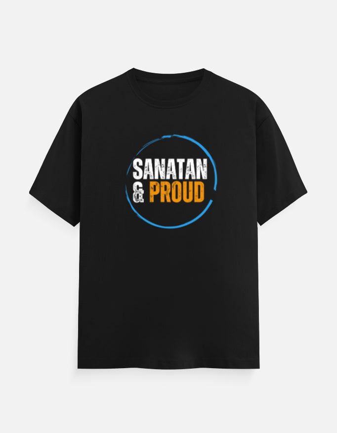 Sanatan & Proud unisex cotton T-shirt - Hindu spiritual graphic tee for men and women - SanatanSoul
