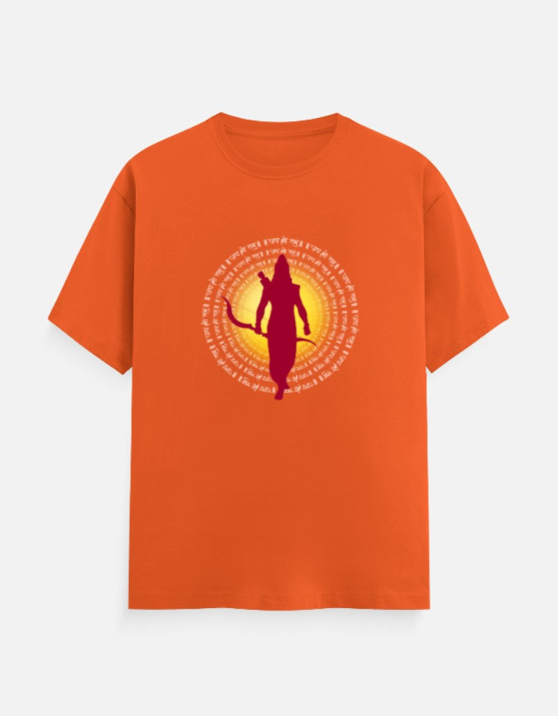 Jai Shree Ram round neck cotton T-Shirt — Sanatani Hindu Spiritual Tee for Men & Women - SanatanSoul