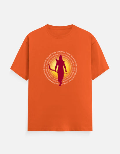 Jai Shree Ram round neck cotton T-Shirt — Sanatani Hindu Spiritual Tee for Men & Women - SanatanSoul