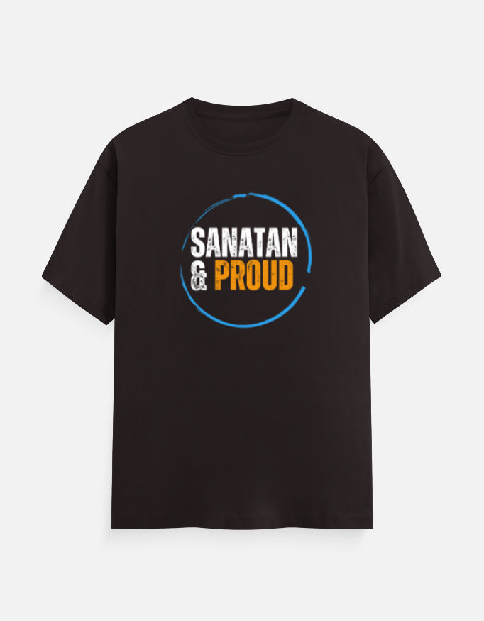 Sanatan & Proud unisex cotton T-shirt - Hindu spiritual graphic tee for men and women - SanatanSoul