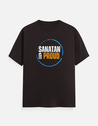 Sanatan & Proud unisex cotton T-shirt - Hindu spiritual graphic tee for men and women - SanatanSoul