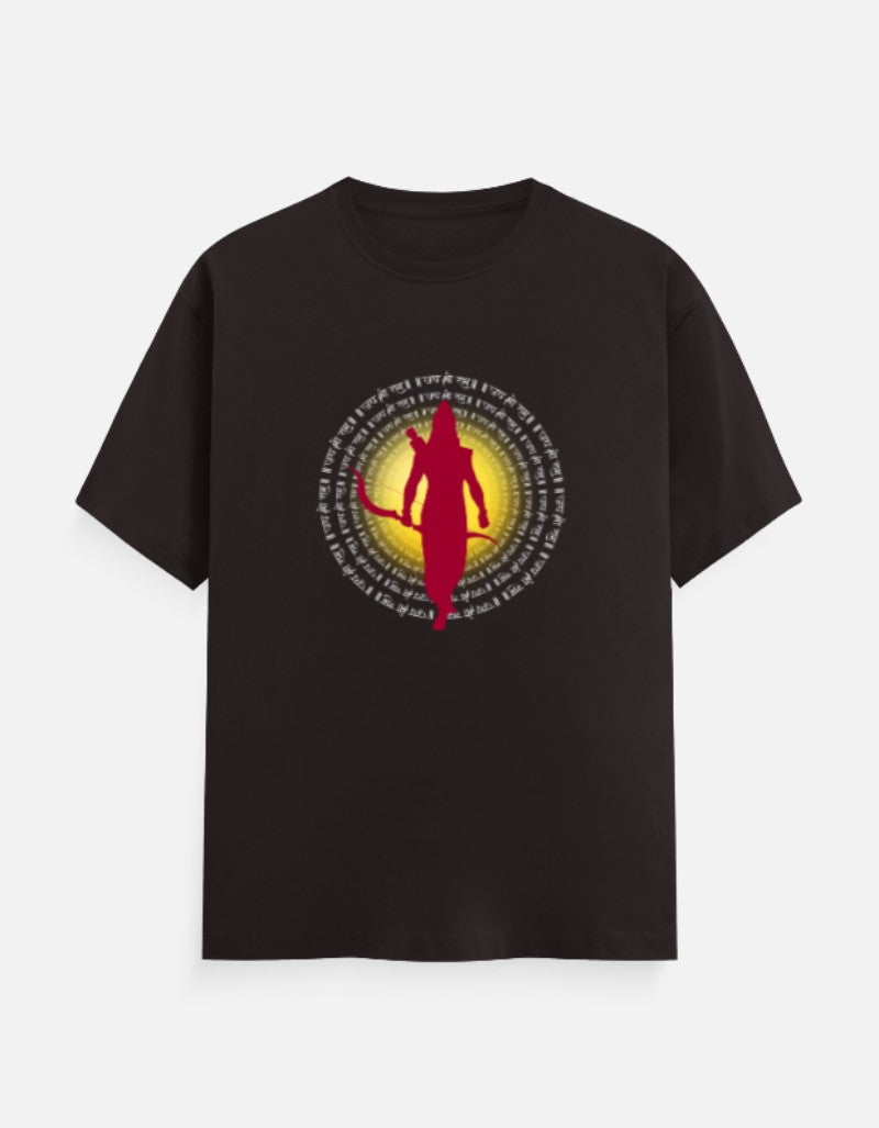 Jai Shree Ram round neck cotton T-Shirt — Sanatani Hindu Spiritual Tee for Men & Women - SanatanSoul