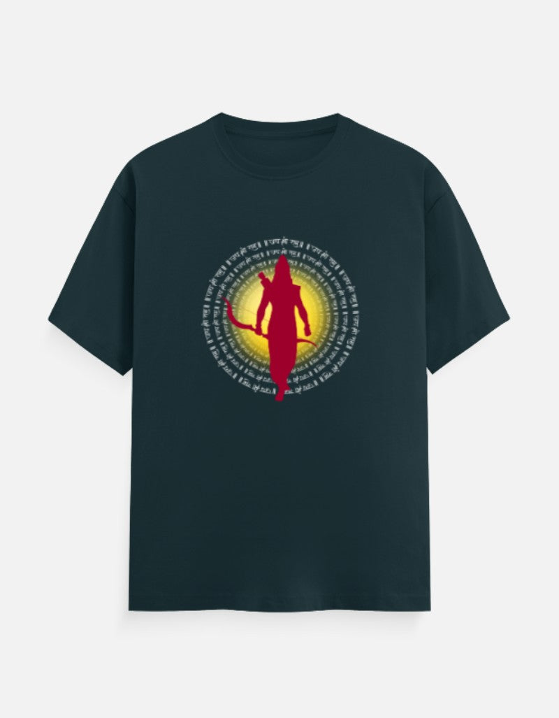 Jai Shree Ram round neck cotton T-Shirt — Sanatani Hindu Spiritual Tee for Men & Women - SanatanSoul