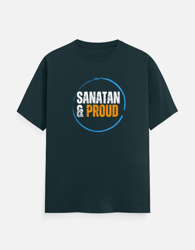 Sanatan & Proud unisex cotton T-shirt - Hindu spiritual graphic tee for men and women - SanatanSoul
