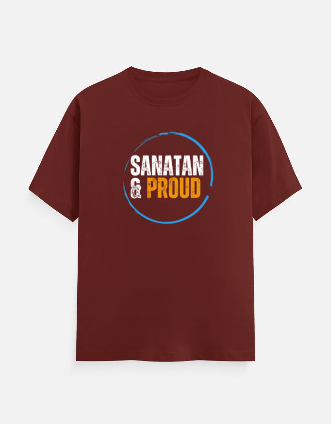 Sanatan & Proud unisex cotton T-shirt - Hindu spiritual graphic tee for men and women - SanatanSoul