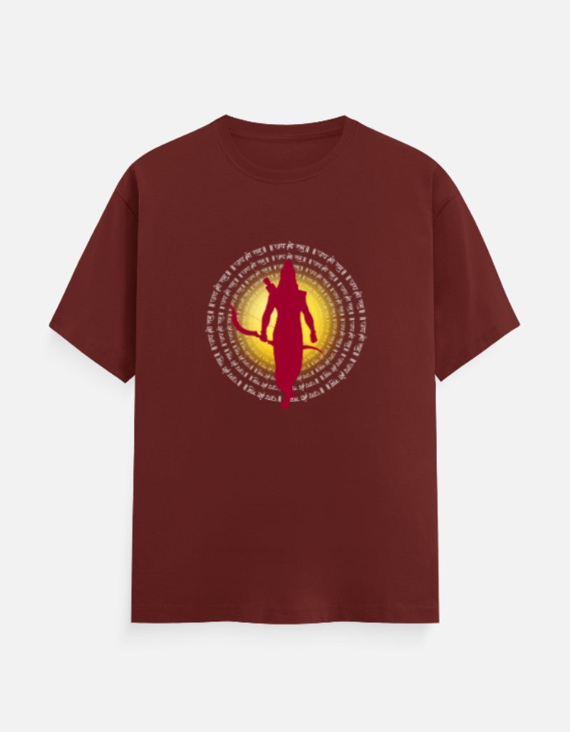 Jai Shree Ram round neck cotton T-Shirt — Sanatani Hindu Spiritual Tee for Men & Women - SanatanSoul