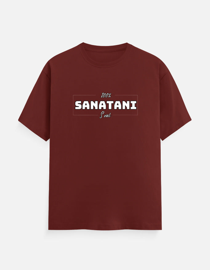 100% Sanatani classic Cotton T-shirt – Sanatan Dharma Hindu Spiritual Graphic Tee - SanatanSoul