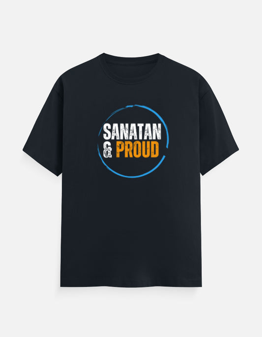 Sanatan & Proud unisex cotton T-shirt - Hindu spiritual graphic tee for men and women - SanatanSoul