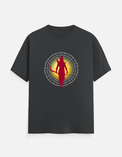 Jai Shree Ram round neck cotton T-Shirt — Sanatani Hindu Spiritual Tee for Men & Women - SanatanSoul