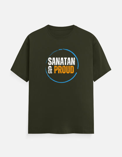 Sanatan & Proud unisex cotton T-shirt - Hindu spiritual graphic tee for men and women - SanatanSoul