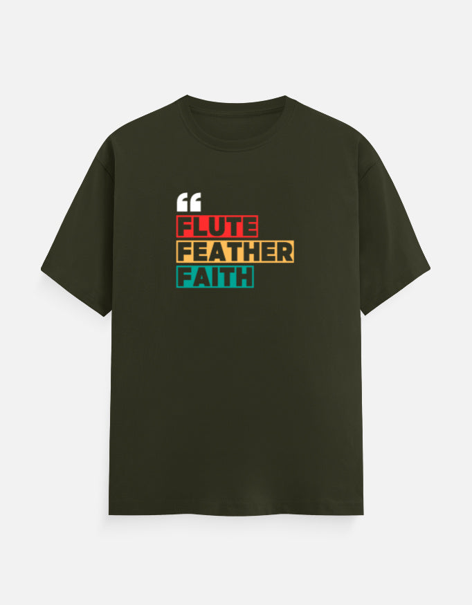 Krishna cotton T-shirt, spiritual sanatan graphic unisex tee - SanatanSoul
