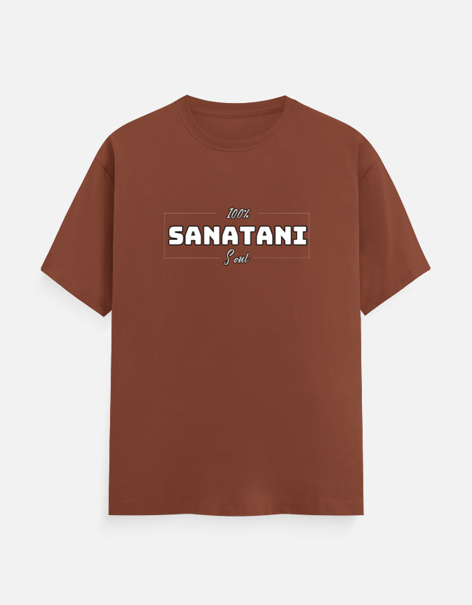 100% Sanatani classic Cotton T-shirt – Sanatan Dharma Hindu Spiritual Graphic Tee - SanatanSoul