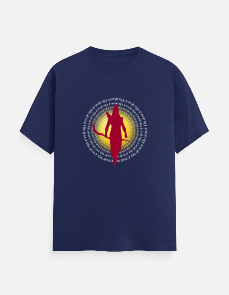 Jai Shree Ram round neck cotton T-Shirt — Sanatani Hindu Spiritual Tee for Men & Women - SanatanSoul