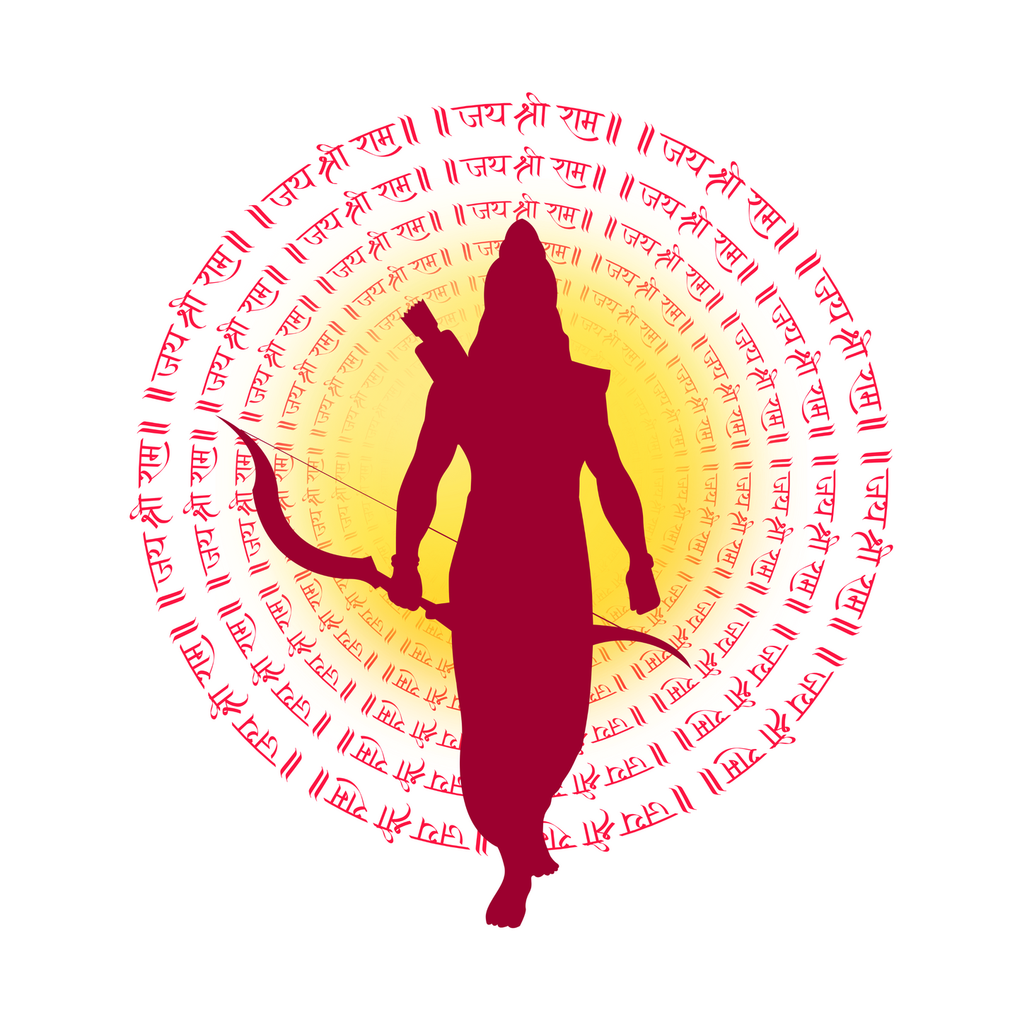 Jai Shree Ram – Men's Spiritual Graphic Oversized T-Shirt - SanatanSoul