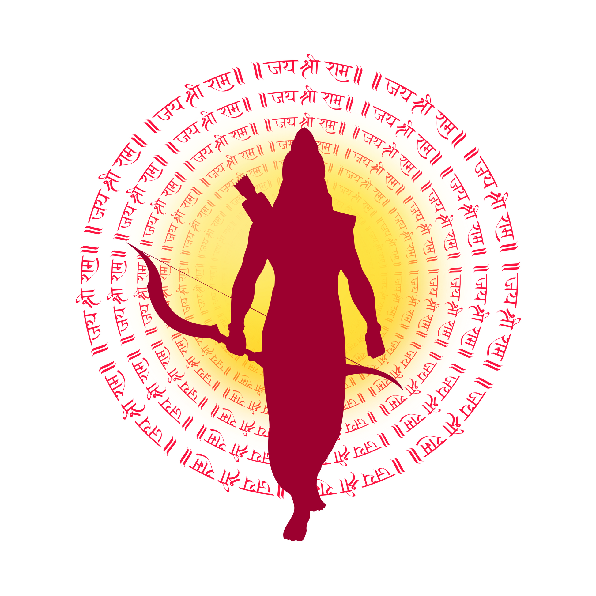 Jai Shree Ram – Men's Spiritual Graphic Oversized T-Shirt - SanatanSoul